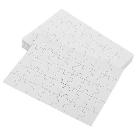 10 Sheets Blank Rectangle Puzzle Pieces for Sublimation Heat Transfer Jigsaw Puzzles