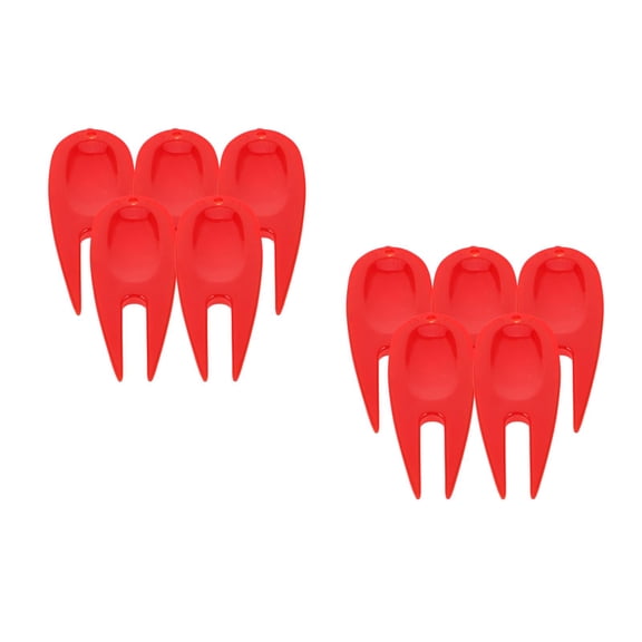 Worgeous 10 pcs  Golfs Divot Repairing Tool Portable Divot Fork Professional Lawn Repairing Tool Golfs Divot Fork Golfs Divot Repairing Tool