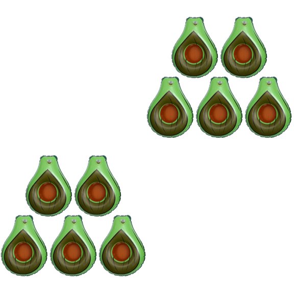 Worgeous 10 pcs  Inflatable Loevely Avocado Coasters Drink Cup Holder Exquisite Cup Decoration for Beach Party