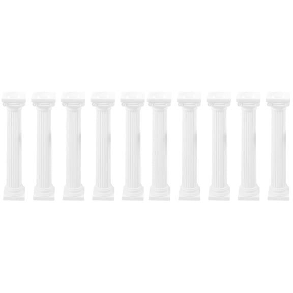 Worgeous 10 pcs Roman Pillar Decoration Sand Table Mini Column Figurine Wedding Table Decoration Photo Prop
