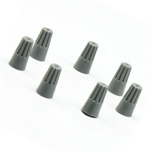 Worgeous 100 PCS Wire Connectors Cable Terminal Block Quick Screw Joints Spiral Pressure Line Caps Closed End Terminal (Grey)