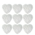 thumbnail image 1 of Worgeous 100 Pcs 5.5 Inch Hollow Love Heart Placemats Oil Proof Floral Paper Doilies Cake Baking Paper Mats Wedding Tableware Decoration, 1 of 8