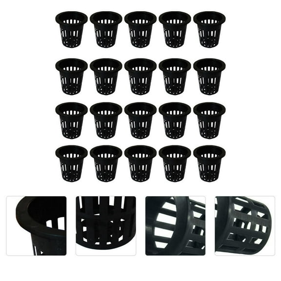 Milisten Hydroponic Growing Cups Plastic 100Pcs for Aeration