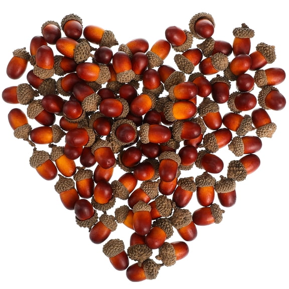 100pcs Lifelike Foam Acorns Artificial Mini Acorn Decorations for Party Props Christmas Ornaments Home