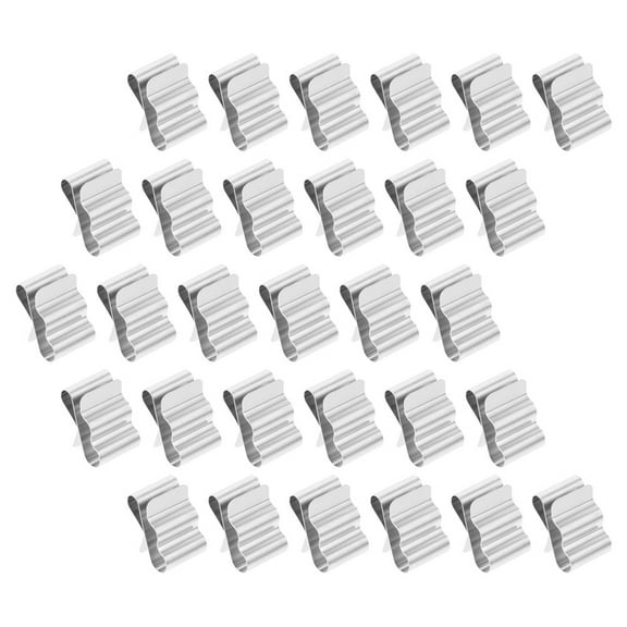 Worgeous 100 Pcs Reusable Fastening Steel Thimble Photovoltaic Clamp