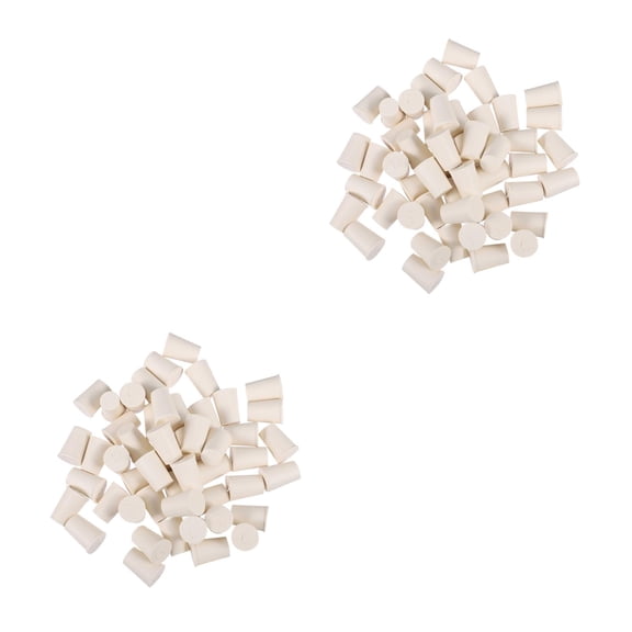WORGEOUS 100 Pcs Rubber Stoppers Practical Test Tube Stopper Tapered Sealing Plugs
