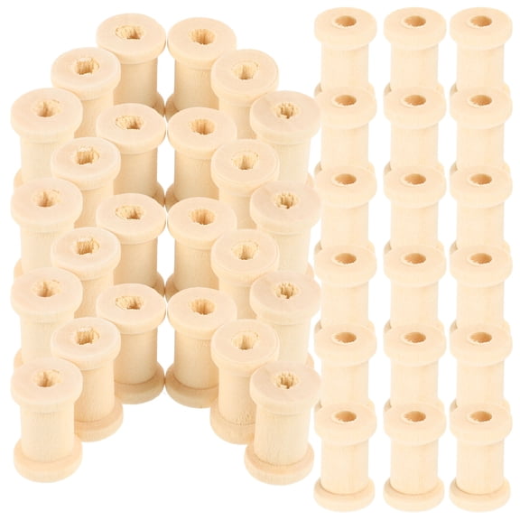 WHAMVOX yarn weaving bobbins Thread Holder Amateurs Beige Prevent Entanglement Quilting 100pcs