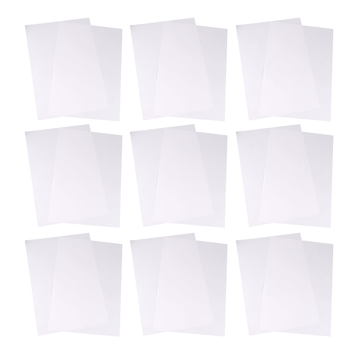 Worgeous  100 Sheets A4 Release Paper Notes Envelopes Tack Blank Nameplate Office White