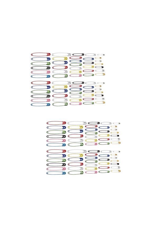 1000 Pcs /A Box Assorted Sizes Iron Safe Needle Safety Steel Brooches Kit for Cardigan Cape Blankets Skirts Crafts (Colorful)