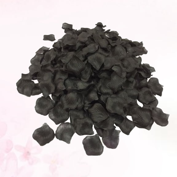 Worgeous 1000 Pcs Rose Petal Fake Flowers Decoration Artificial Black