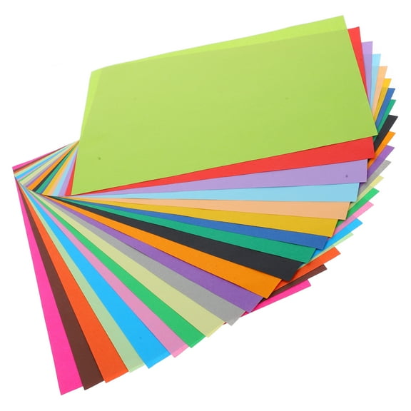 Worgeous 100Pcs Color Paper Construction Paper Colored Paper Coloring Paper Kids Construction Paper For Home School Use Multi