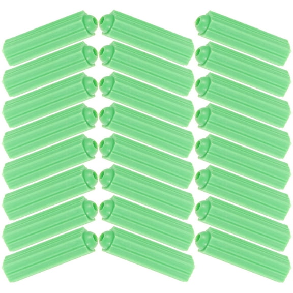 Worgeous 100Pcs Dry Wall Anchors Heavy Duty Cylindrical Green Plastic for Homeowners