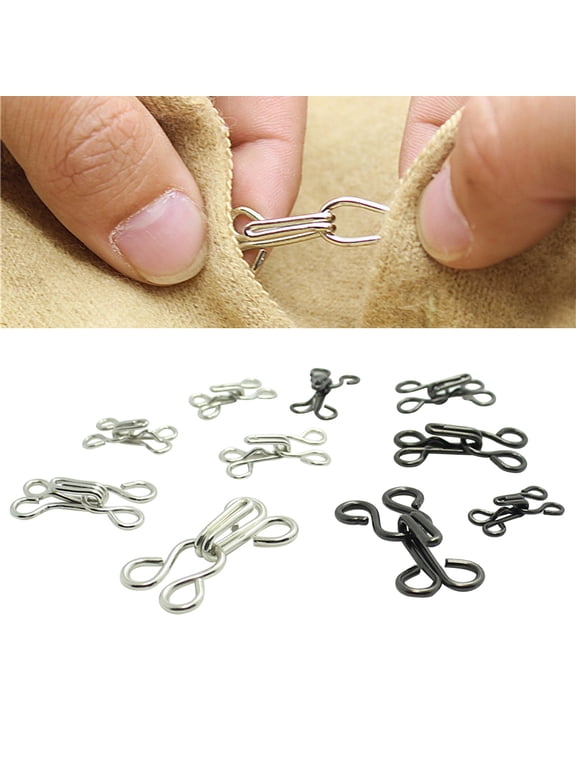100Pcs Hook and Eye for Sewing for Bra and in Metal Material