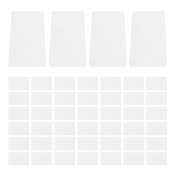 Worgeous 100pcs Blank Pvc Cards Double-Sided Printable Blank Cards Plastic Cards Plastic Business Card Printable Blank Cards Blank Pvc Cards