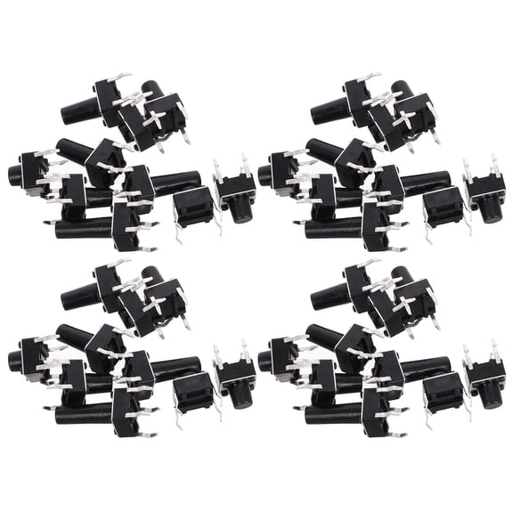 Worgeous 100pcs Micro Switches Tactile Push Button Switch Momentary Push Button Switch Button Switch Assortment Kit Universal Micro Switches Accessories