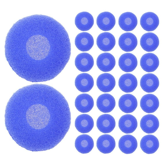 Worgeous 100pcs Replacement Earphone Cushion Soft Sponge Earbuds Ear Tips Covers Fits Most Flat Round and Oval Headphones Blue