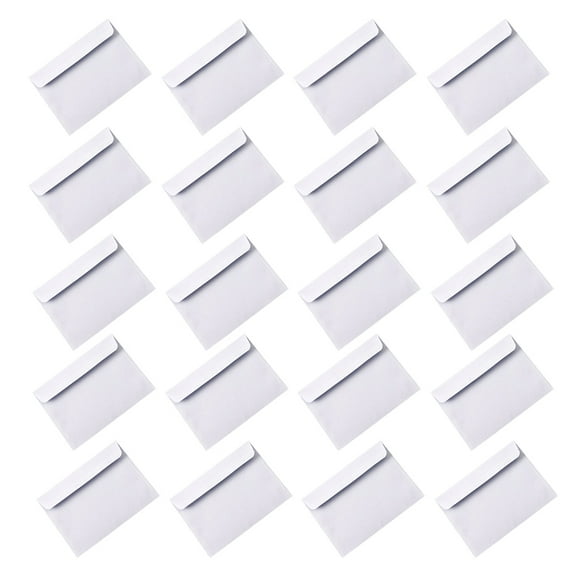 SEWCHICS White Paper Letter Envelopes for Business Travel, 100 Pack, 6.4 x 4.5 Inches, and Lightweight