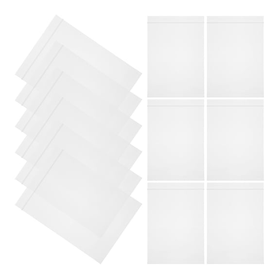 Worgeous 100pcs Small Clear Bags Zip Bags Candy Storage Bags Jewelry Gift Cards Bags