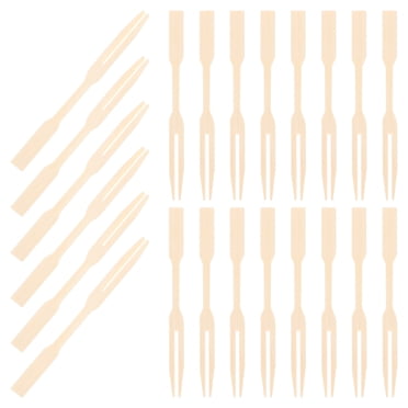 Aazon.co: 200 Baboo Appetizer Forks, 3.5" Disposable Baboo Fork For