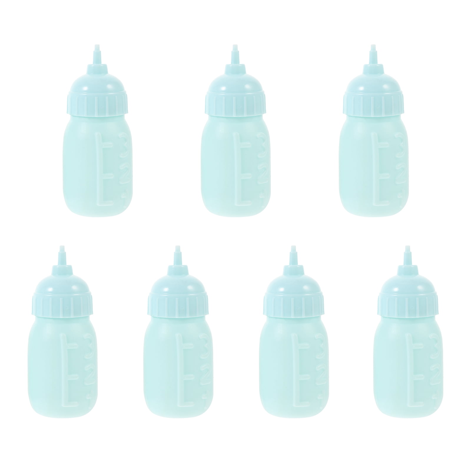 RENACLIPY Dollhouse Accessories Miniature Bottle Plastic 10Pack ...