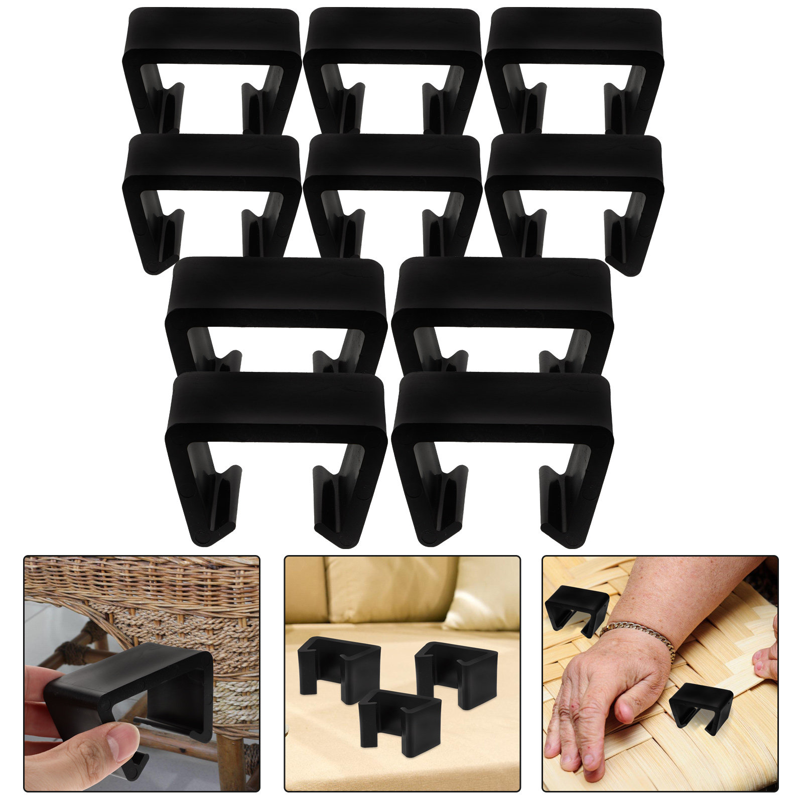 Worgeous Wicker Furniture Alignment Clips Rattan Wicker Chair Fasteners ...