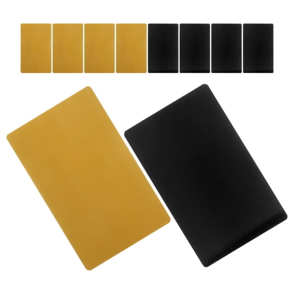 SEWCHICS Aluminum Name Cards Small Blank Cards Aluminum 10Pcs 3.38X2.12X0.04in
