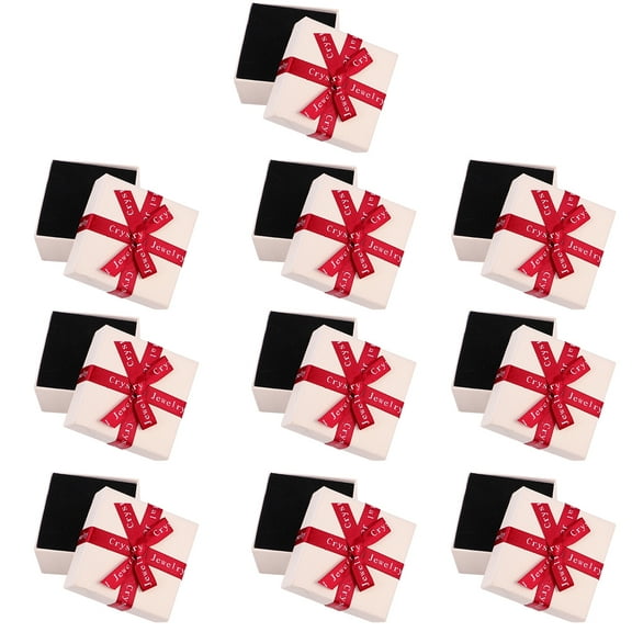 Worgeous 10pcs Bowknot Jewelry Small Gift Candy Box Paper Gift Box for Party Birthday