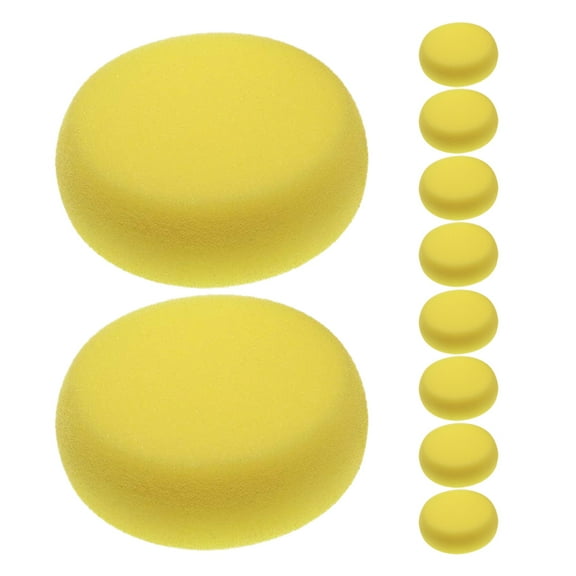 Worgeous 10pcs Childrens Doodle Sponge Round Paint Brushes Easy To Hold And Clean For Kids Painting Watercolor Crafts Home Cleaning Pottery And Clay