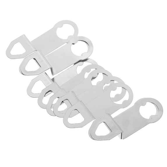 SEWCHICS Clock Hanging Hooks Silver Metal For Clock Enthusiasts 10Pcs 2.4X0.8X0.6In