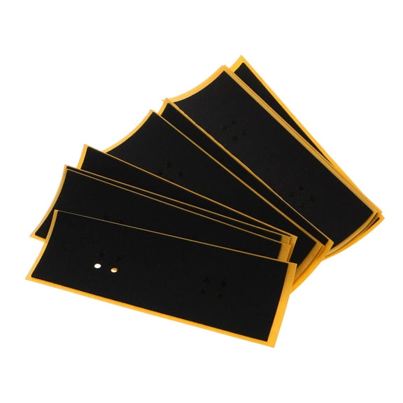 COSMOBETTY Finger Skateboard Anti Slip Stickers Black Foam Grip Tape for Beginners 10Pcs