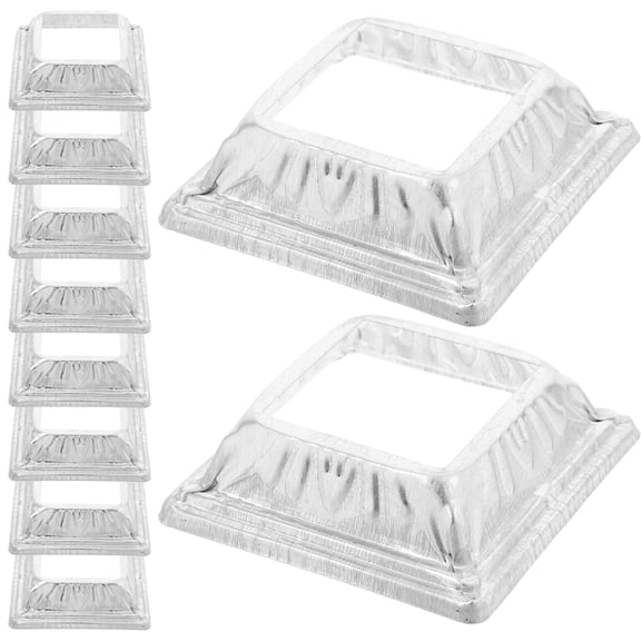 Worgeous 10pcs Iron Railing Column Cover Stair Post Skirt Balcony Railing Base Trim Decorative Iron Post Base Cover Railing Skirt Cover for Enhanced Stability