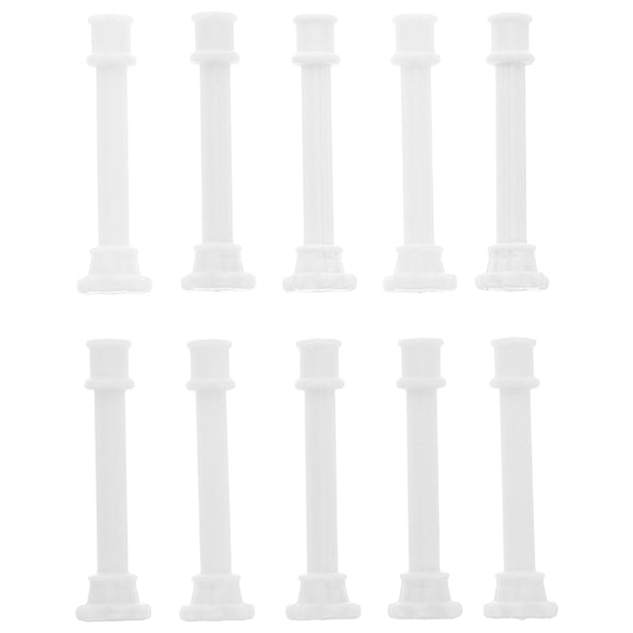 SEWCHICS White ABS 10pcs Roman Column Statues for Home Wedding Decor and Displays 1.40.40.4in