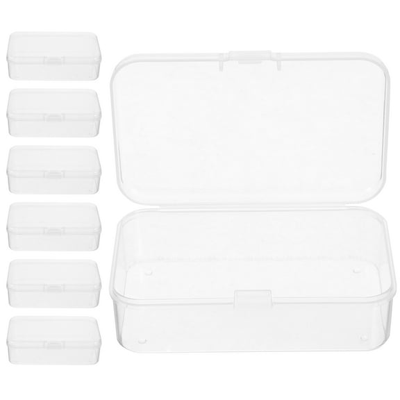 Worgeous 10pcs Plastic Storage Box Tabletop Storage Container Stationery Box