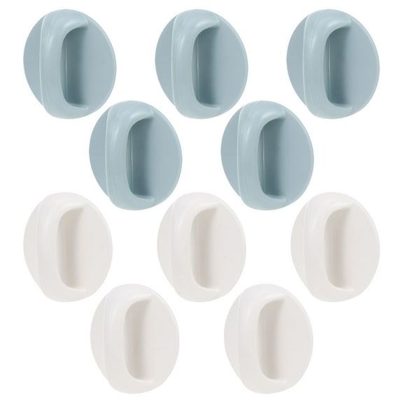Worgeous 10pcs Self-adhesive Door Handles Blue for Fridges and Cupboards