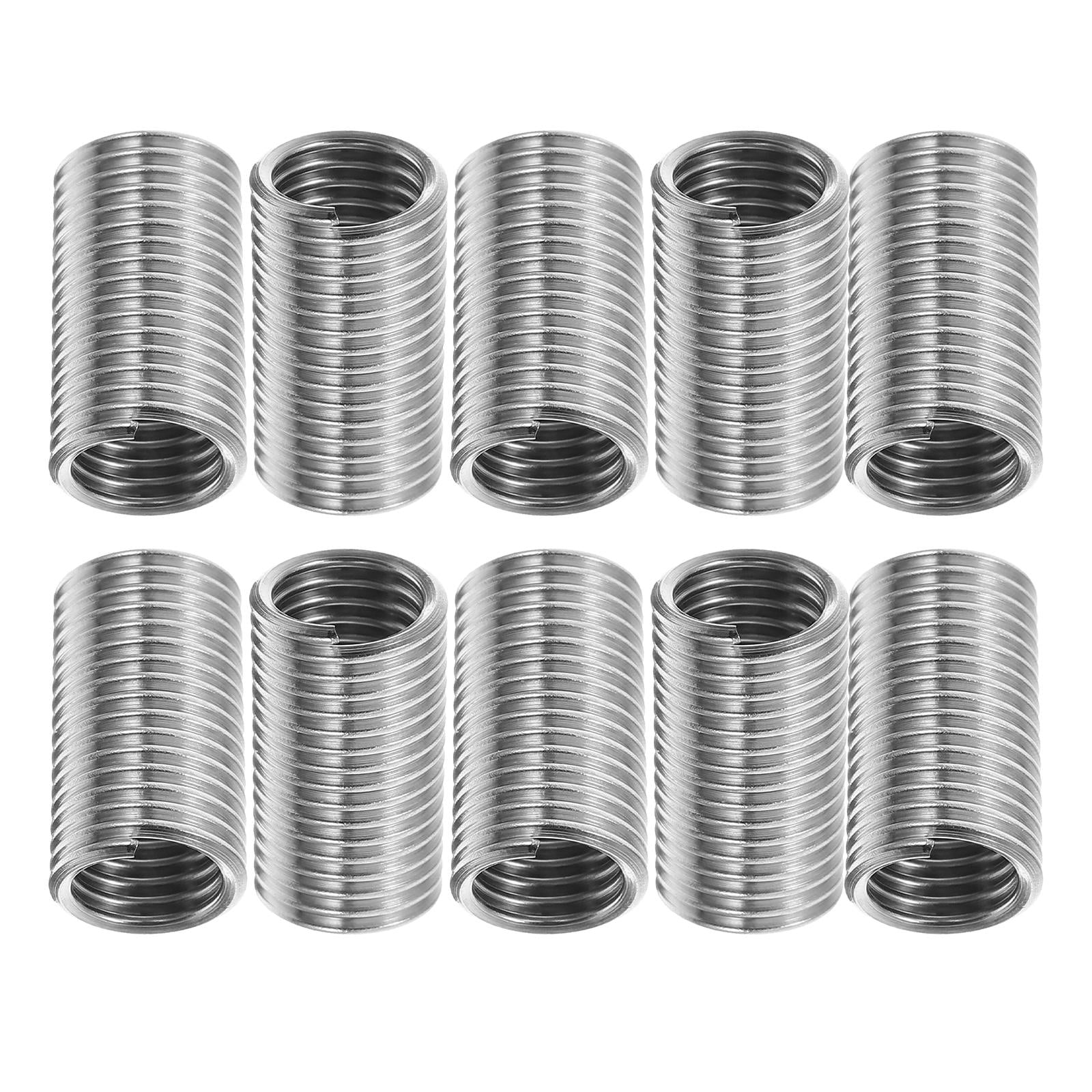 Worgeous 10pcs Stainless Steel Threaded Sleeves for Wire Thread Repair ...