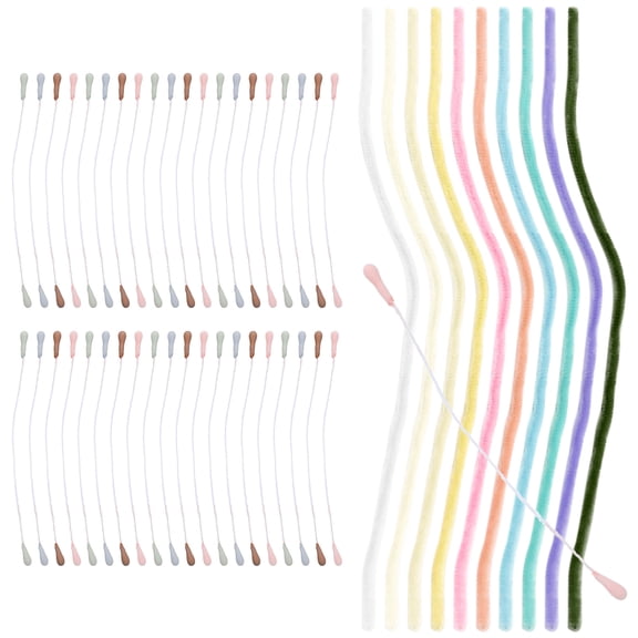 Worgeous 10pcs Thick Pipe Cleaners Polyester Material Ancient Childrens Education Crafting Supplies