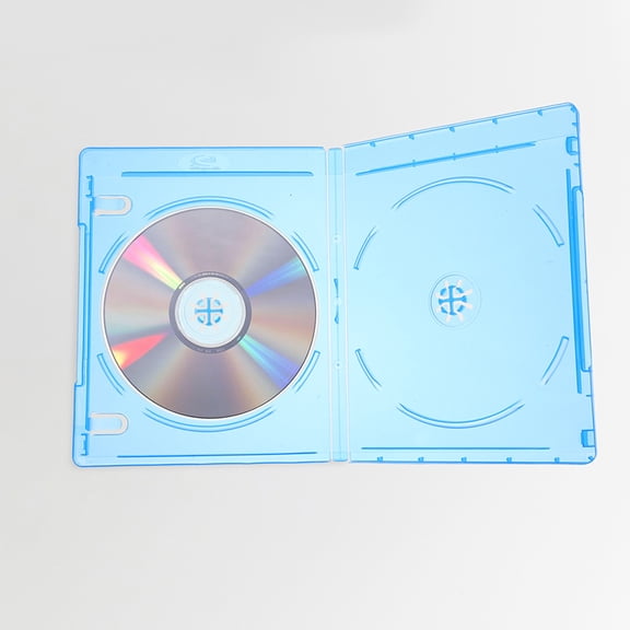 Worgeous 10pcs Translucent Disc Packing Box Rectangular Cd Packing Box Replaceable Rectangular Cd Box Translucent Cd Storage Boxes