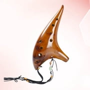 Worgeous 12 Holes Alto Ocarina Music Instrument for Beginner Professional Performer Yellow