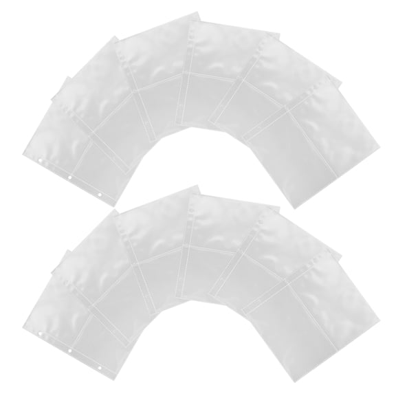 SEWCHICS Binder Pages Transparent PVC 12PCS Photo Album Page Pocket Protectors