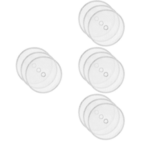 Worgeous 12 Pcs  Coffee Pressing Filter Espresso Press Screen Stainless Steel Coffee Filter Mesh Espresso Filter Plate