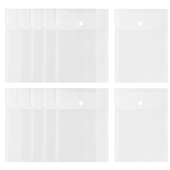 Worgeous 12 Pcs File Holder Clear The Tote Bag Envelope Documents Office