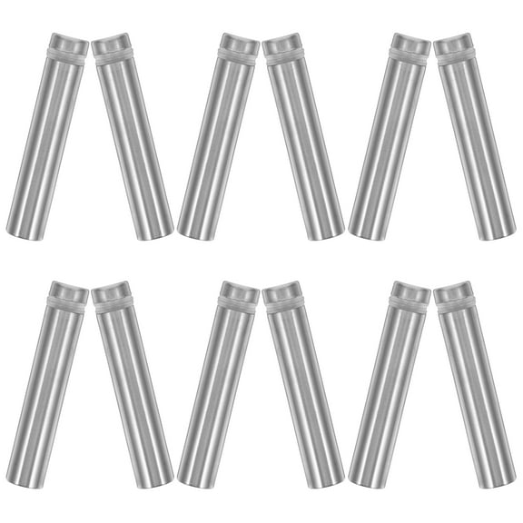 Worgeous  12 Pcs Picture Frame Standoff Holder Markless Hook Clothes Hanger Silver