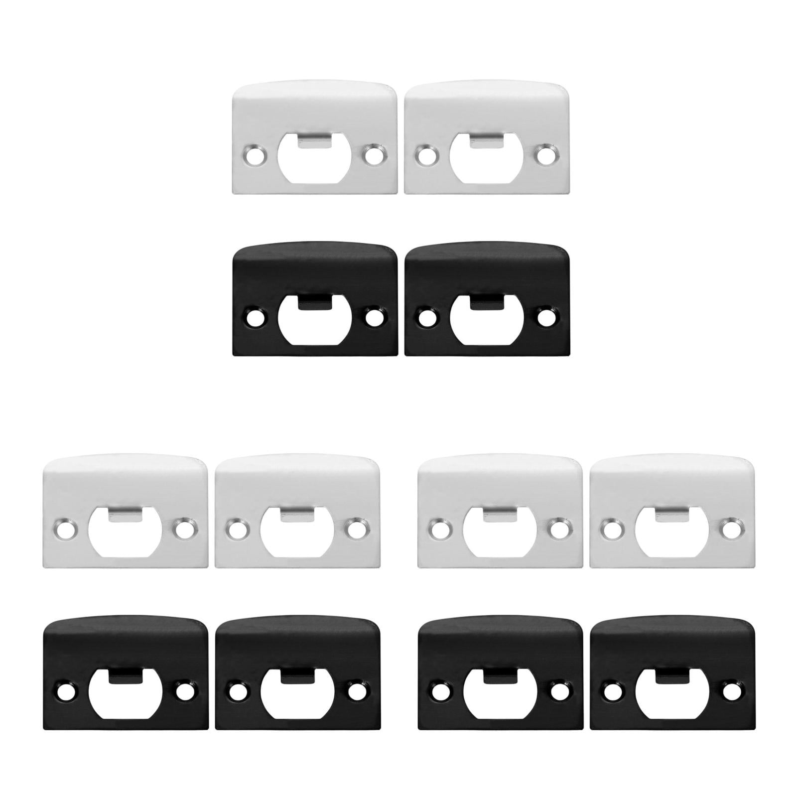 HOOWIFFY 2pcs Deadbolt Strike Plate Stainless Steel Deadbolt Cover For