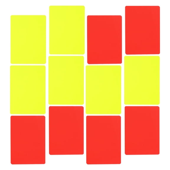 Worgeous Professional Soccer Judge Kit Soccer Referee Cards PVC 12-Pcs