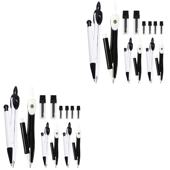 Worgeous 12 Sets  Metal Compasses Geometry Precision Compass Tools for Student Teachers
