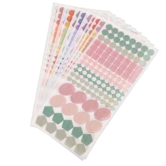 Worgeous 12 Sheets Cute Japanese Stickers Colorful Washi Paper Stickers DIY Washi Sticker Set Planner Decals Supplies for Scrapbooking Journaling Decoration