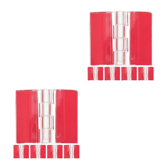 Worgeous 12 pcs Acrylic Hinges Self-adhesive Heavy Duty Hinges Multi-use Box Lid Hinges DIY Crafts Furniture Repair Folding Small Hinges