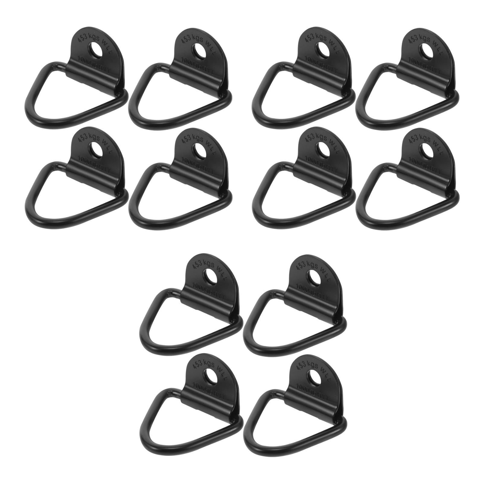 Worgeous 12 pcs Truck Tie Down Rings Heavy Duty D-Ring Anchors Steel ...