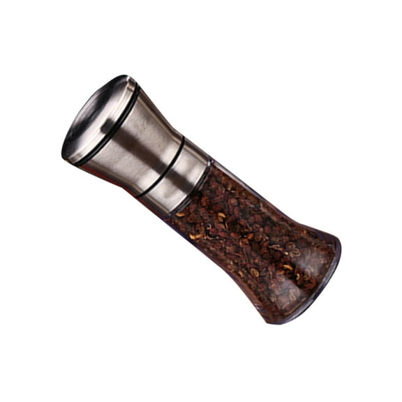 Worgeous Stainless Steel Manual Pepper Mill Kitchen Tool for Grinding Salt Pepper with Ceramic Mechanism 120ml