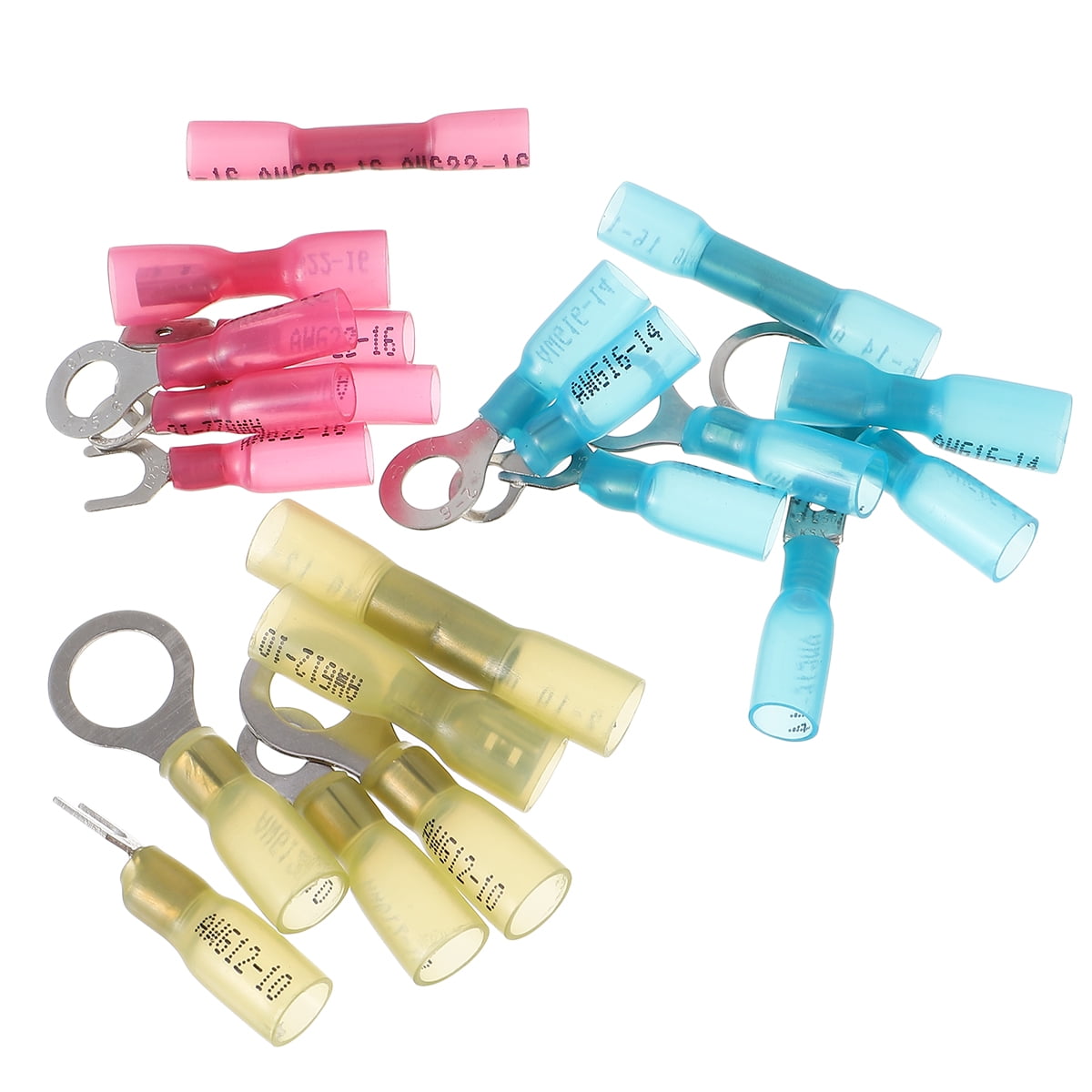 Worgeous 120 Pcs Crimp Connector Insulated Terminal Wiring Lever Nut ...